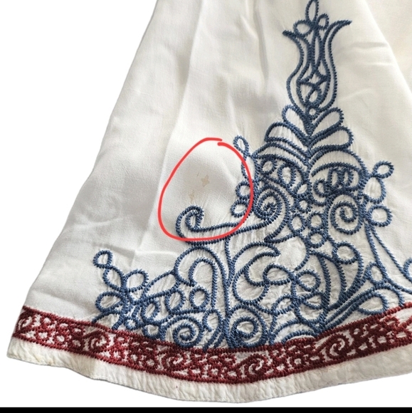 Johnny Was Biya Women's Cossima Embroidered Ivory Bohemian Tunic Blouse  Medium - Picture 16 of 16